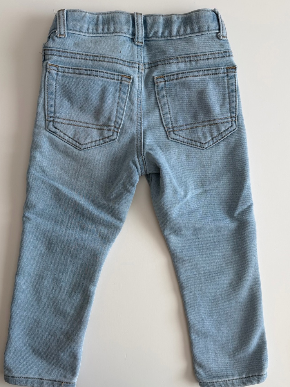 Updated! Girls 3T Toddler Pants Light Wash Denim - Picture 2 of 3